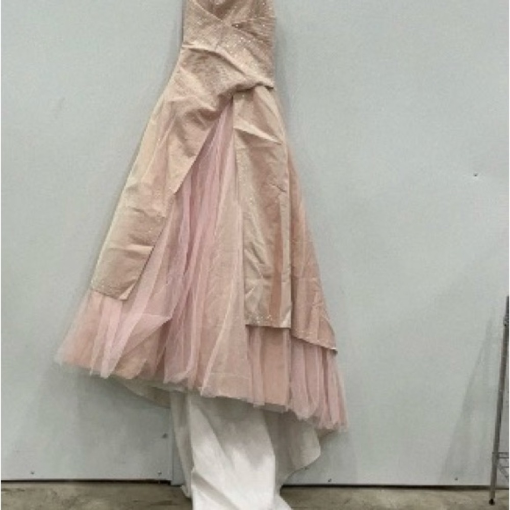 Glow-in-the-Dark Pink Wedding Gown with Swarovski Crystals
